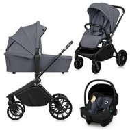 Lionelo Mika Plus 3in1 Grey Stone - Baby Buggy