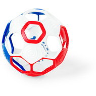 Oball Rattle Goals 10 cm Red, White/Blue - Baby Rattle