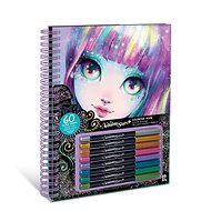 Nebulous Stars colouring page with black pages Isadora - Colouring Book