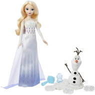 Frozen Elsa and Olaf - moldable sand "snow" with stamp - Game Set