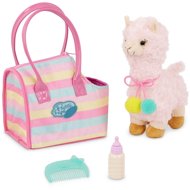 Llama in Sparkly Stripes Bag - Soft Toy