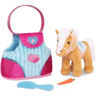 Pony in Blue Stripes Bag - Soft Toy
