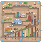 Two Kids Magnetic Playing Board City - Motor Activity Maze