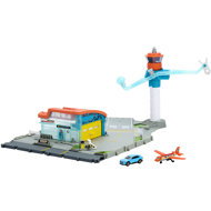 Matchbox Airport with Englishman and airplane - Toy Garage