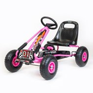 BABY MIX Go-kart kart Razor pink - Pedal Quad