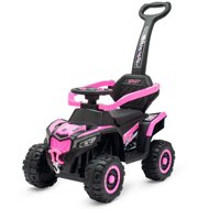 BABY MIX Ruggy scooter with guide bar baby pink - Kids Quad Bike
