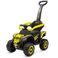BABY MIX Ruggy scooter with guide bar yellow - Kids Quad Bike