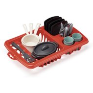 Ecoiffier Large drip tray with dishes - Toy Kitchen Utensils