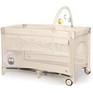Asalvo Complet Duo with second bottom and owl tray - Travel Bed