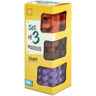 Set of 3 Puzzles - Cages - Brain Teaser