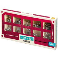 Set of 10 Puzzles - Red Edition - Brain Teaser