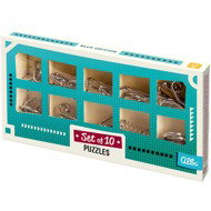 Set of 10 Puzzles - Blue Edition - Brain Teaser