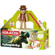 Efko Igráček Paleontologist with Tyrannosaurus and Stegosaurus dinosaur excavations - Experiment Kit