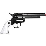 Cowboy revolver fekete fém 12 töltényes - Játékpisztoly