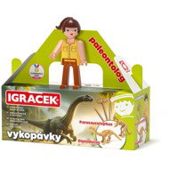 Efko Igráček Paleontologist with dinosaur excavations of Parasaurolophus and Diplodocus - Experiment Kit