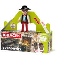 Efko Igráček Pirate with Silver and Kidd's skull excavations - Experiment Kit