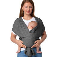 Momcozy Wrap Carrier Dark Grey - Baby carrier wrap