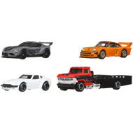 Hot Wheels 3 pcs of premium English trucks and Horizon Hauler team tractor - Hot Wheels