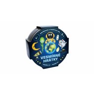 Space toys 2in1 in tin box 10 × 4 cm - Card Game