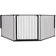 BabyDan Universal Space Barrier Carl X Wide Black - Child Restraint