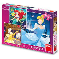 Dino Merry Princesses 3 × 55 pieces - Jigsaw Puzzle