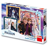 Dino Frozen: joyful autumn 3 × 55 pieces - Jigsaw Puzzle