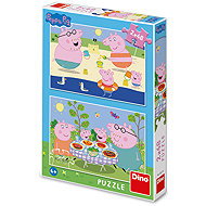 Dino Peppa Pig: On Holiday 2 × 48 pieces - Jigsaw Puzzle