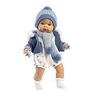 Llorens 38573 Sasha - realistic doll with sounds and soft fabric body - 38 cm - Doll