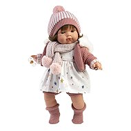 Llorens 38574 Lola - realistic doll with sounds and soft fabric body - 38 cm - Doll
