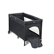 BabyTrold Rejseseng with wheels black - Travel Bed