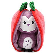 Les Déglingos Flipetz 2in1 Owl/Strawberry - Violet - Soft Toy