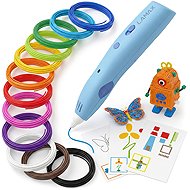 LAMAX ArtKid 3D blue + 37 metres of refill + creative templates - 3D Pen
