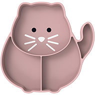 Melii Divided plate with suction cup Luxe Kitty - Children's Plate