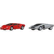 Hot Wheels Set of 2 premium English cars, Lancia/Lambo - Hot Wheels