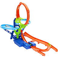 Hot Wheels Stunt Tracks Airborne collision track and English booster - Hot Wheels