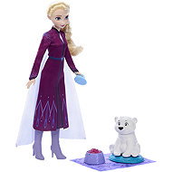 Frozen Elsa mit Eisbär - Puppe