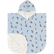 Lässig Beach Poncho crocodile sky blue - Children's Bath Towel