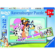 Ravensburger 056934 Bluey on the playground 2 × 12 pieces - Jigsaw Puzzle