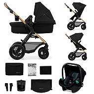 Kinderkraft Moov 2 Air 3in1 Pure Black - Baby Buggy