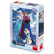 Dino Frozen: The Magical Sisters XL neon - Jigsaw Puzzle