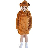 Cozy Noxxiez Kapybara - warm TV sweatshirt blanket 3 - 6 years - Wearable Blanket