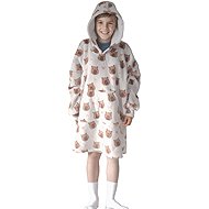 Cozy Noxxiez Kapybara print - warm TV sweatshirt blanket 7 - 12 years - Wearable Blanket