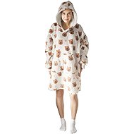 Cozy Noxxiez Kapybara print - warm TV sweatshirt blanket for teens and adults - Wearable Blanket