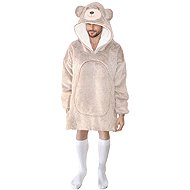 Cozy Noxxiez Bear - warm TV sweatshirt blanket for teens and adults - Wearable Blanket