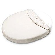 PETITE&MARS Soft Dream Oval for Oval Crib White - Cot sheet