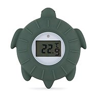 PETITE&MARS Silicone Turtle Terry Misty Green - Bath Therometer