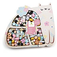 Sycomore Wooden pastel beads, cat - Beads