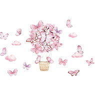 Sipo Wall Stickers Pink Butterflies - Self-Adhesive Decoration