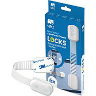 Sipo Multi-purpose security locks for cabinets and drawers adjustable - Child Safety Lock