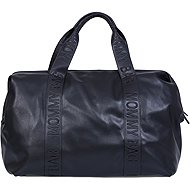 CHILDHOME Mommy Bag Signature Vegan Leather Black - Changing Bag